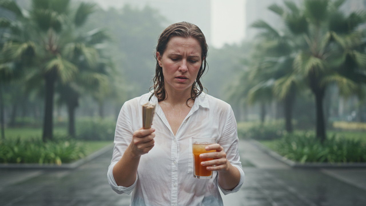 Por que sentimos muito mais calor quando o tempo está úmido e o ar parece pesar sobre a pele