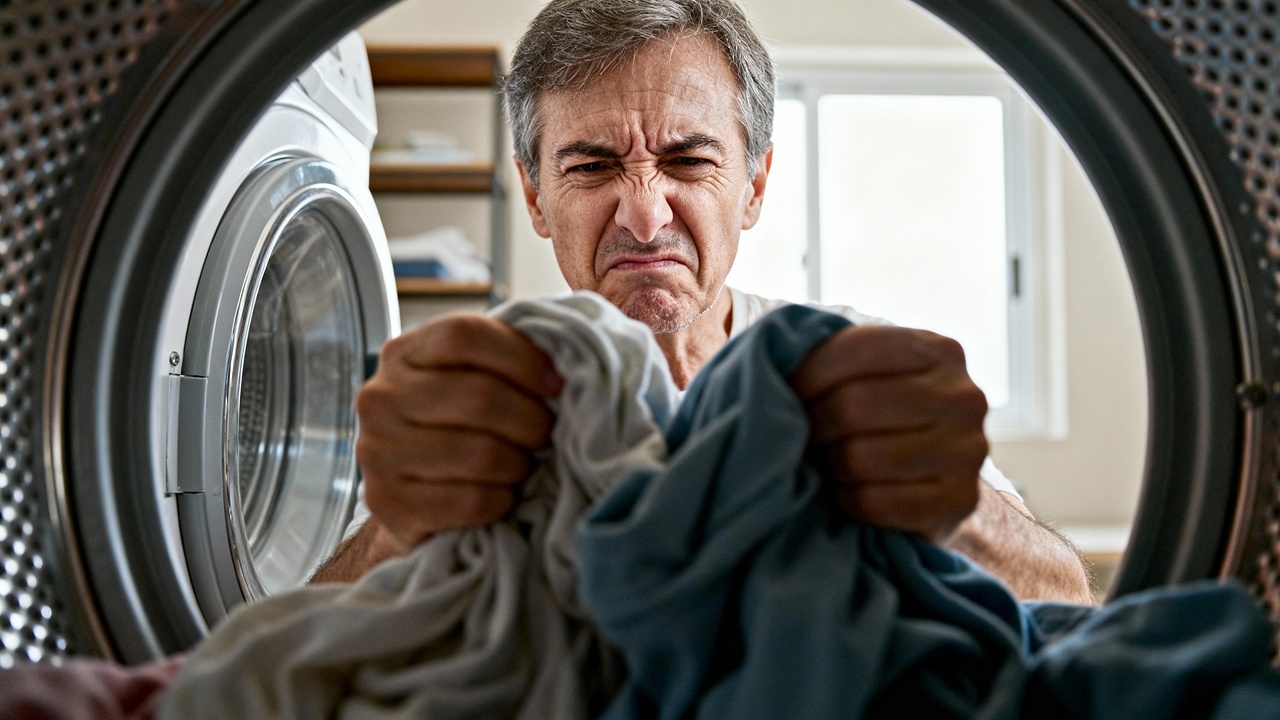 O que significa quando a roupa sai da máquina de lavar com cheiro ruim logo após a lavagem