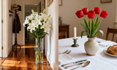 Essas flores transformam a mesa do jantar e o hall de entrada sem esforço