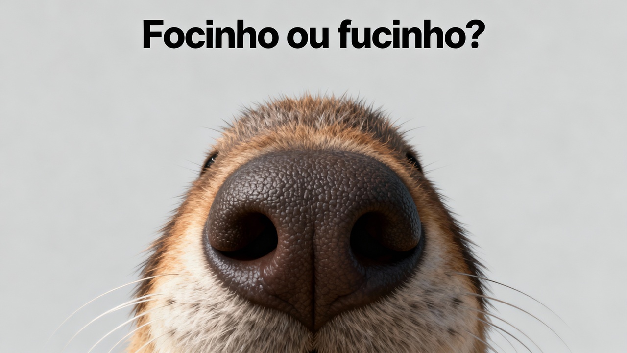 Focinho ou fucinho? Apenas uma forma está correta