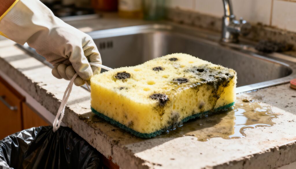 O truque doméstico mais ignorado da cozinha: congelar a esponja evita contaminação sem gastar com desinfetant