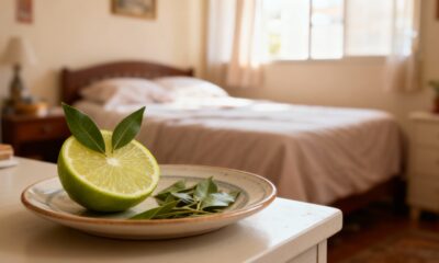 Aprenda a usar limão com folhas de louro no seu quarto
