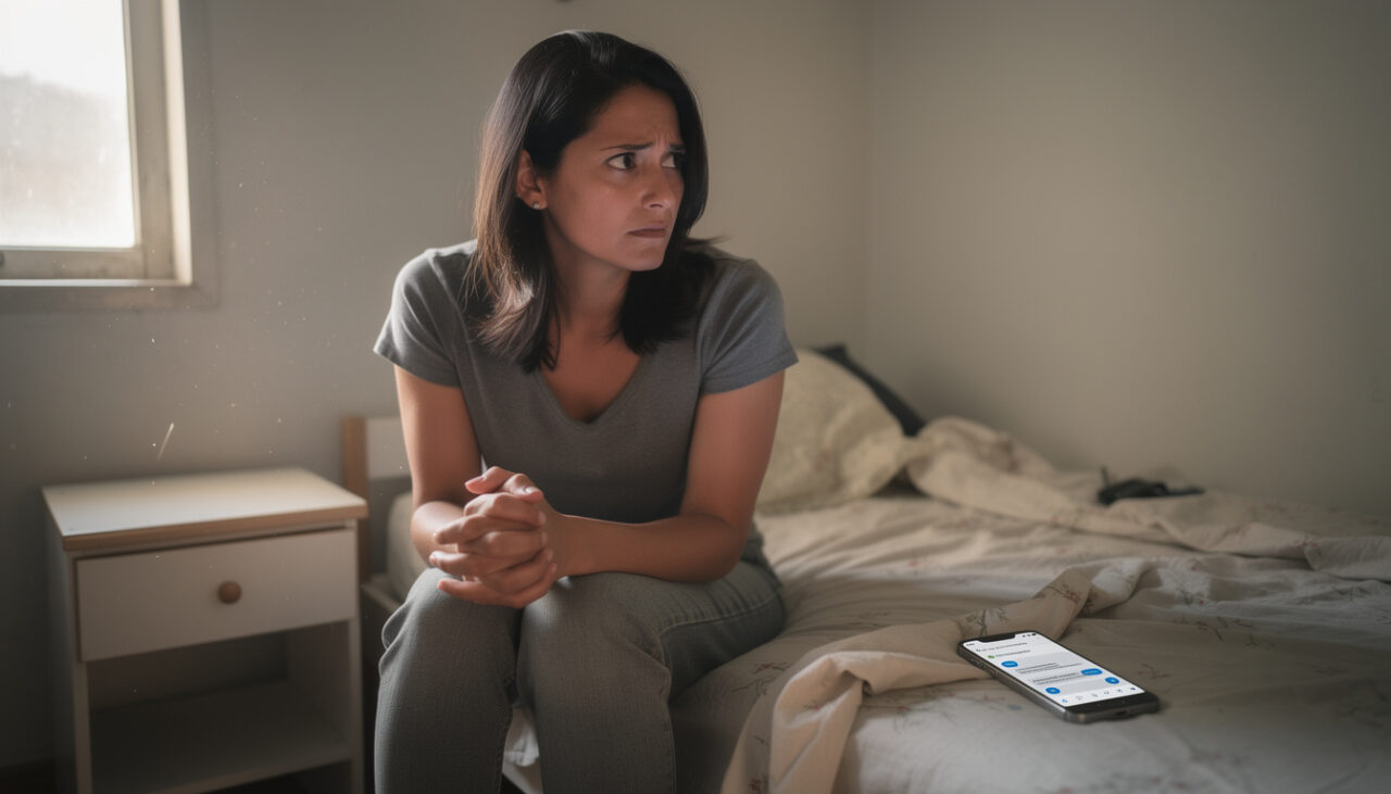 Representação visual de sinais de trauma emocional no cotidiano.