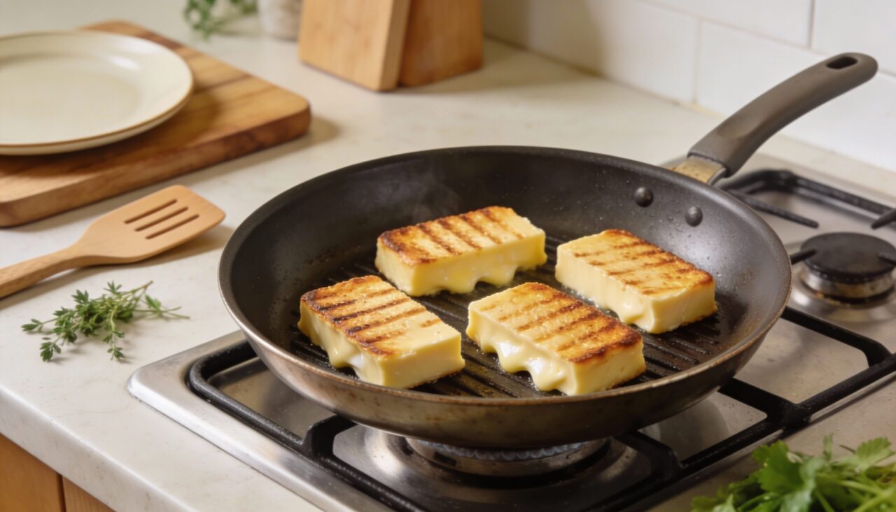 Deixe o queijo na geladeira por 10 minutos e faça o melhor queijo grelhado na frigideira com uma casquinha dourada perfeita