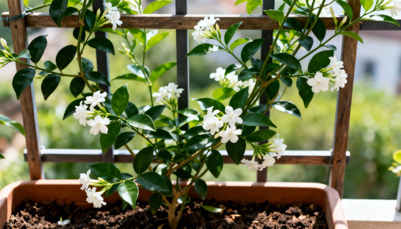 Plantar jasmim-árabe no quintal ou varanda é o truque para flor e perfume natural