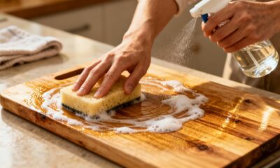 O truque dos chefs para uma higienização de tábua de madeira impecável