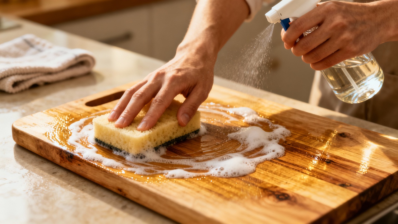O truque dos chefs para uma higienização de tábua de madeira impecável