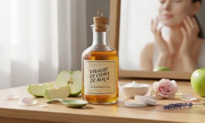 Como usar vinagre de maçã para rejuvenescimento facial e ter uma pele de porcelana em casa