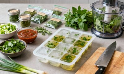 Como congelar temperos verdes para não desperdiçar nada e ter ervas sempre prontas na cozinha