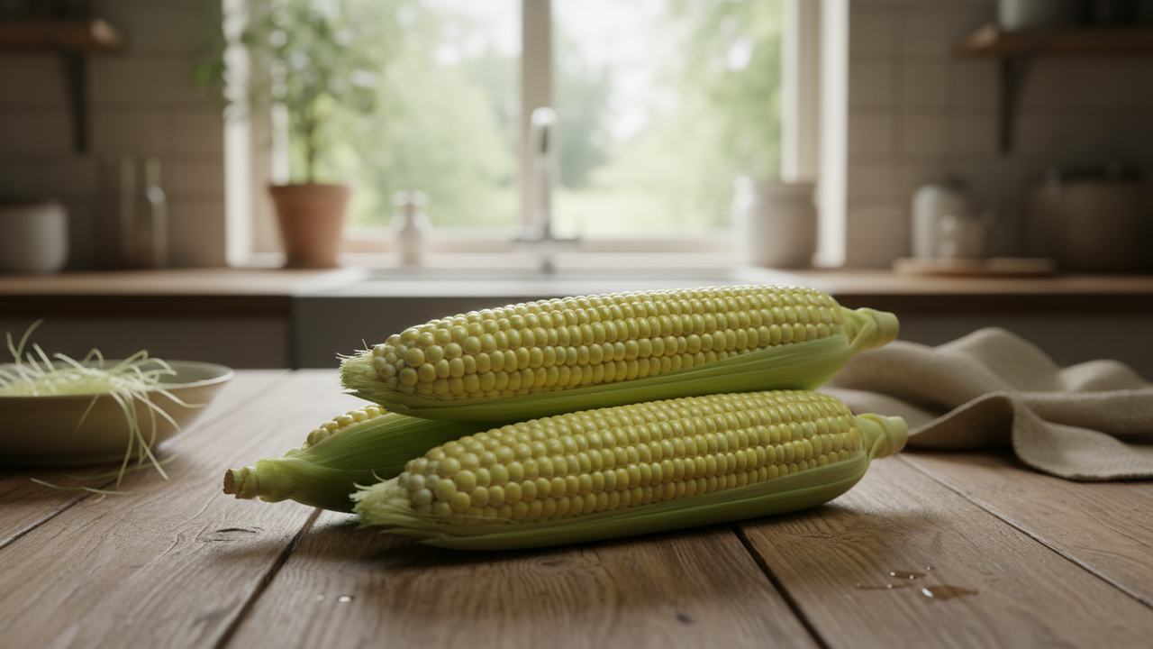 Guardar milho verde do jeito errado faz ele perder a cor rapidamente