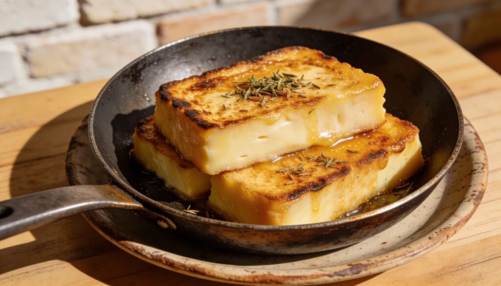 Passe o queijo no papel-toalha, grelhe com calma e descubra o sabor que muda seu café da manhã