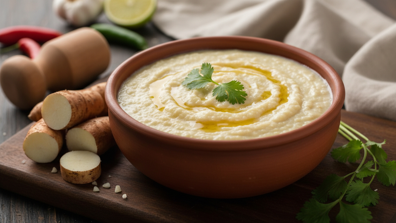 Esse purê de mandioquinha cremoso vai mudar seu almoço em família