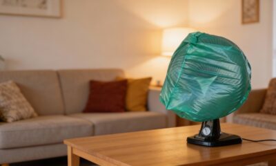 O truque com sacola plástica para limpar ventilador sem desmontar e sem fazer sujeira