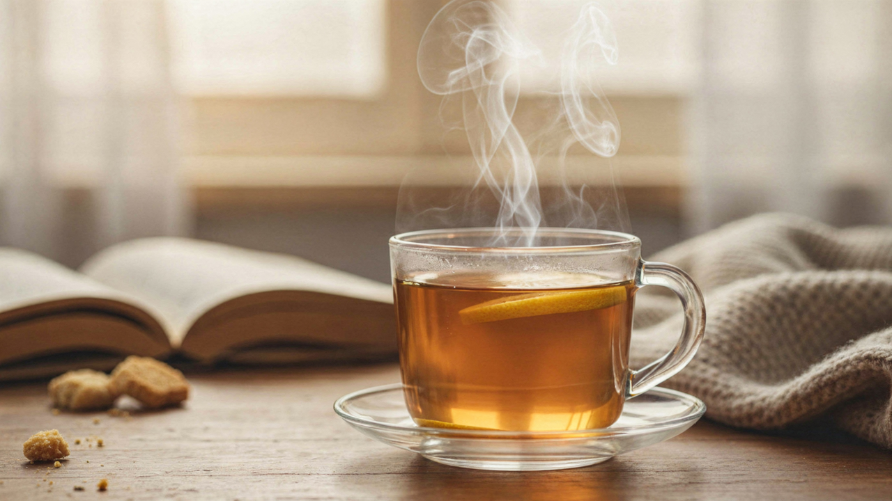 Esse chá fica naturalmente adocicado mesmo sem usar açúcar ou adoçante