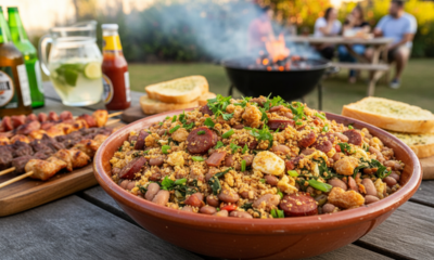 Essa é definitivamente o melhor feijão tropeiro para o seu churrasco