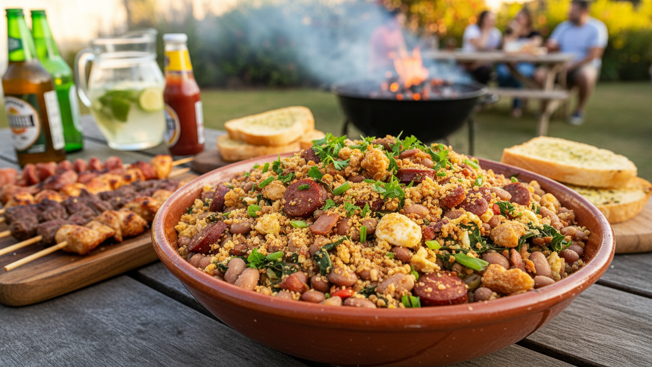 Essa é definitivamente o melhor feijão tropeiro para o seu churrasco