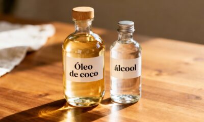 Como a mistura de óleo de coco e álcool garante brilho mais duradouro na cozinha