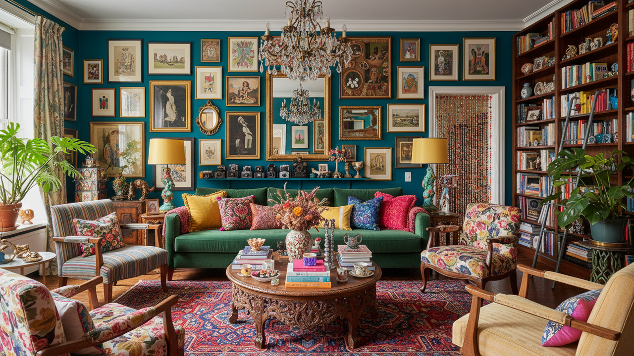 A decoração maximalista promete ser a tendência mais impactante e desejada do próximo ano