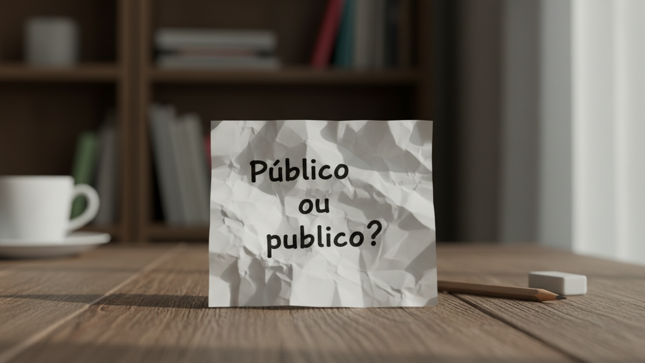 ‘Público’ ou ‘publico’? Entenda de uma vez se a palavra tem acento