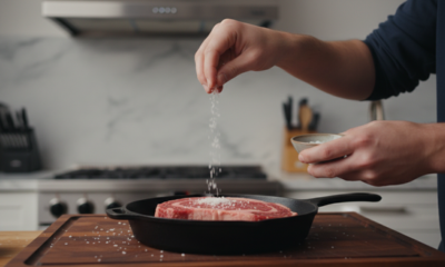 Colocar sal no bife antes de fritar muda completamente o resultado final