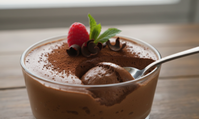 Com apenas 4 ingredientes você pode fazer o melhor mousse de chocolate da sua vida
