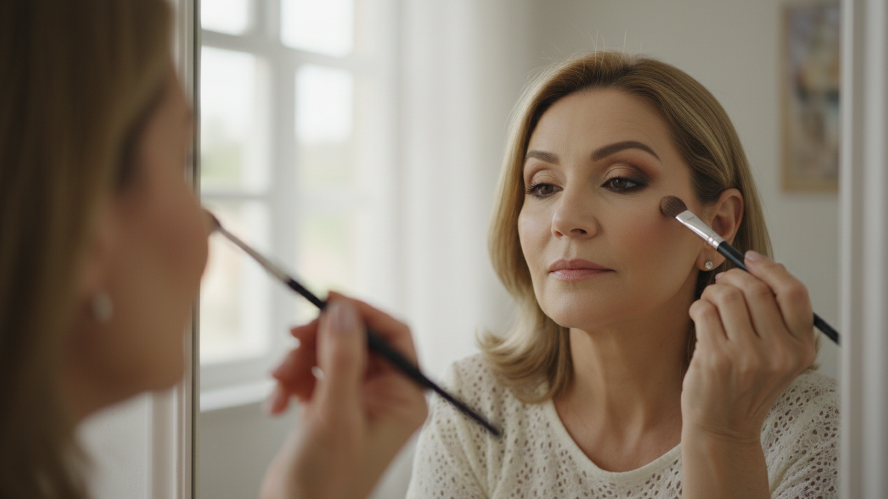 Maquiagem para olhos maduros acima de 50 anos para levantar as pálpebras caídas e abrir o olhar