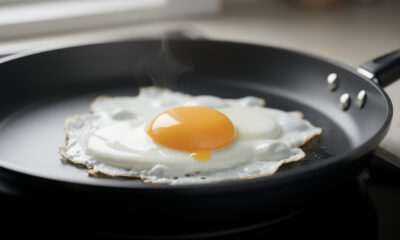 Truque japonês muda a textura do ovo frito
