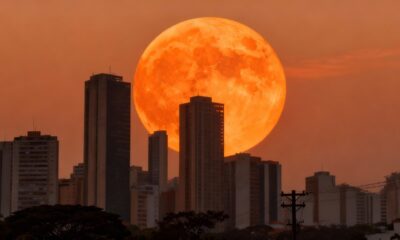 O motivo oculto que faz a lua parecer gigante quando chega perto do horizonte