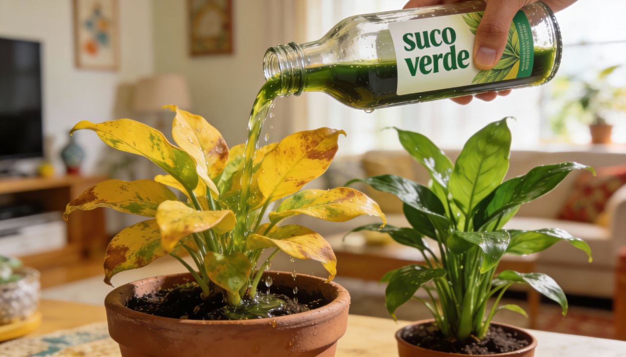 O fertilizante caseiro que revive até planta condenada em 15 minutos e ainda é feito com folha batida que você já tem em casa