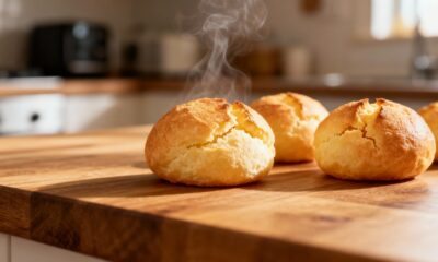 Aprenda a fazer o pão de queijo caseiro perfeito, fofinho por dentro e crocante por fora