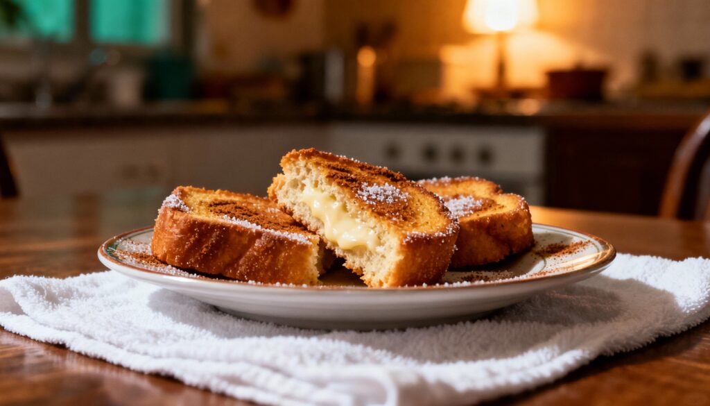 Receita de rabanada fofinha transforma pão simples em café da manhã especial