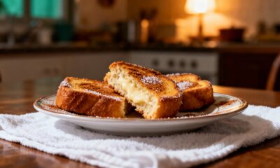 Rabanada natalina com casquinha crocante e miolo cremoso vira estrela da ceia de Natal