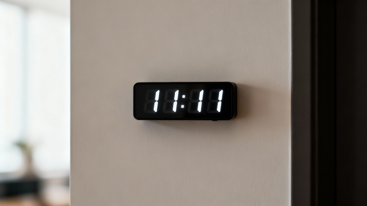O que realmente significa ver 11:11 e outros números repetidos