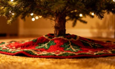 Como o tapete para a base da árvore de Natal virou tendência