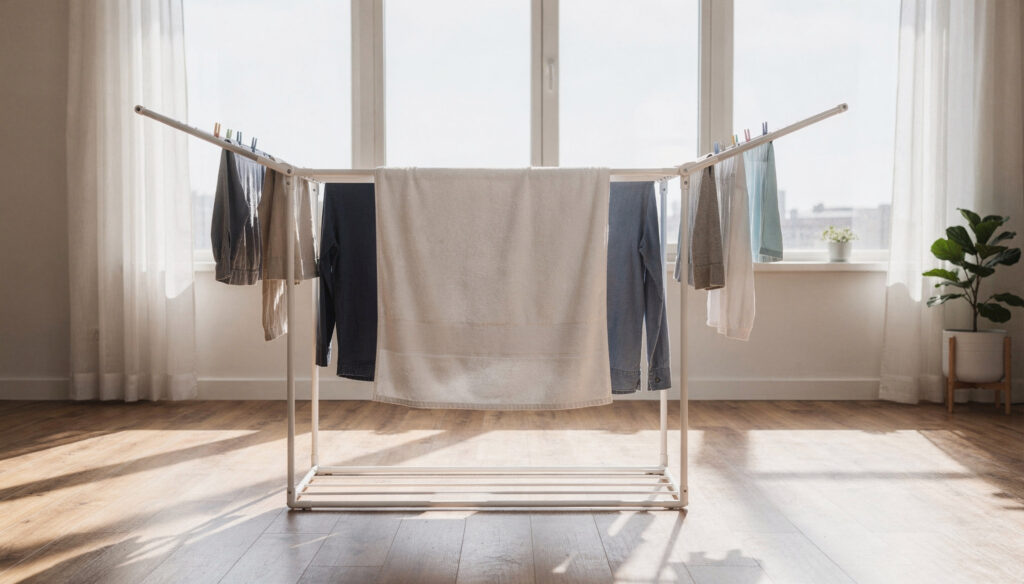 O truque do toalhão dentro de casa acelera a secagem sem energia e sem cheiro de mofo