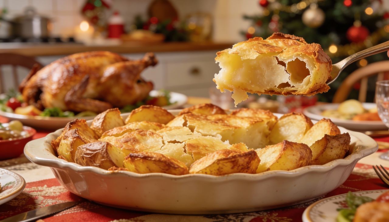 Receita de batata gratinada com parmesão e bacon vira destaque na mesa da família