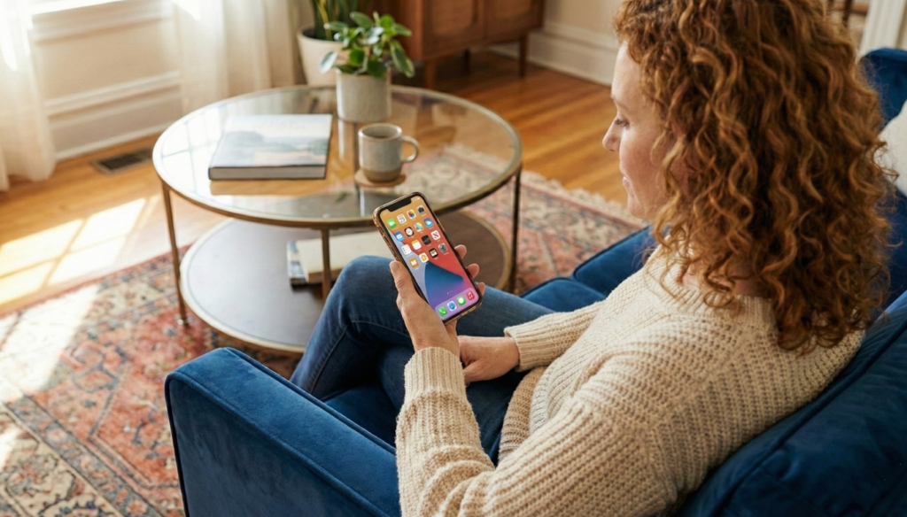 Usamos a tela inicial do celular quase que como uma pausa mental