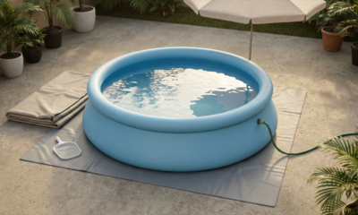 Adeus calor: quanto custa montar uma piscina inflável no quintal e algumas opções baratas para se refrescar em casa