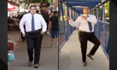 Vídeo: influenciador viraliza ao dançar de roupa social em locais públicos