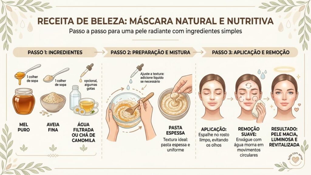 Transforme seu rosto com máscaras naturais para pele madura