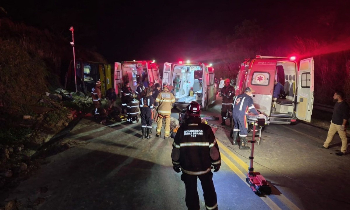 Acidente com ônibus de turismo deixa cinco mortos, incluindo bebê