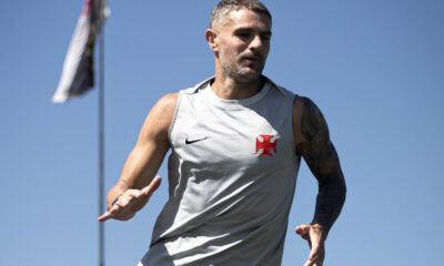 Pablo Vegetti. Treino do Vasco da Gama no CT Moacyr Barbosa em 09 de Janeiro de 2025. (Foto: Matheus Lima/Vasco)