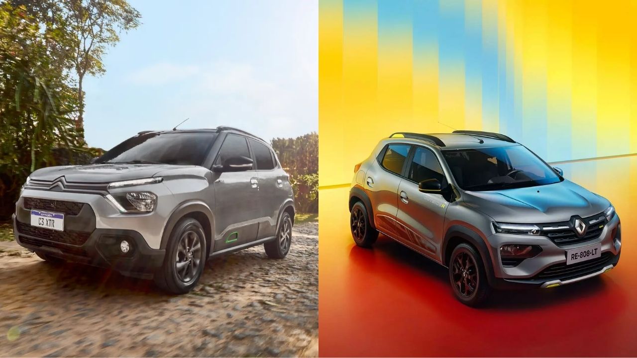 Antes de escolher entre Citroën C3 ou Renault Kwid, entenda o que cada um entrega
