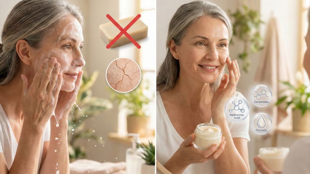 Você está cuidando errado da pele madura? Aprenda a rotina correta, simples e sem exageros