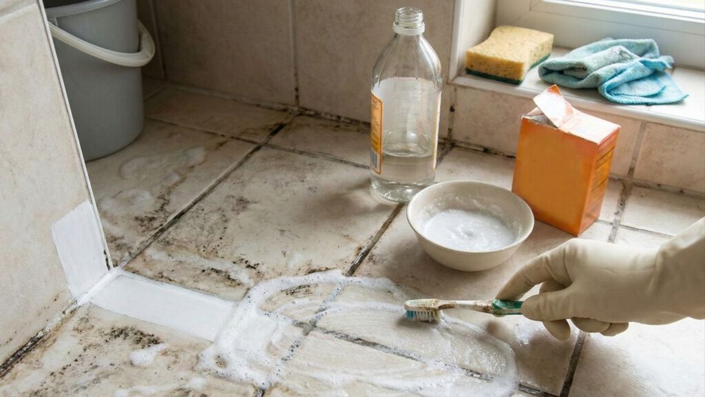 Como ter o rejunte branco em 10 minutos usando apenas dois ingredientes básicos