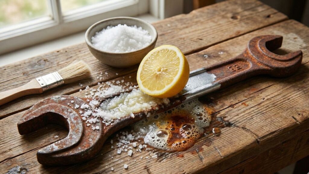 Mistura poderosa de sal e limão para tirar ferrugem é a solução que você buscava