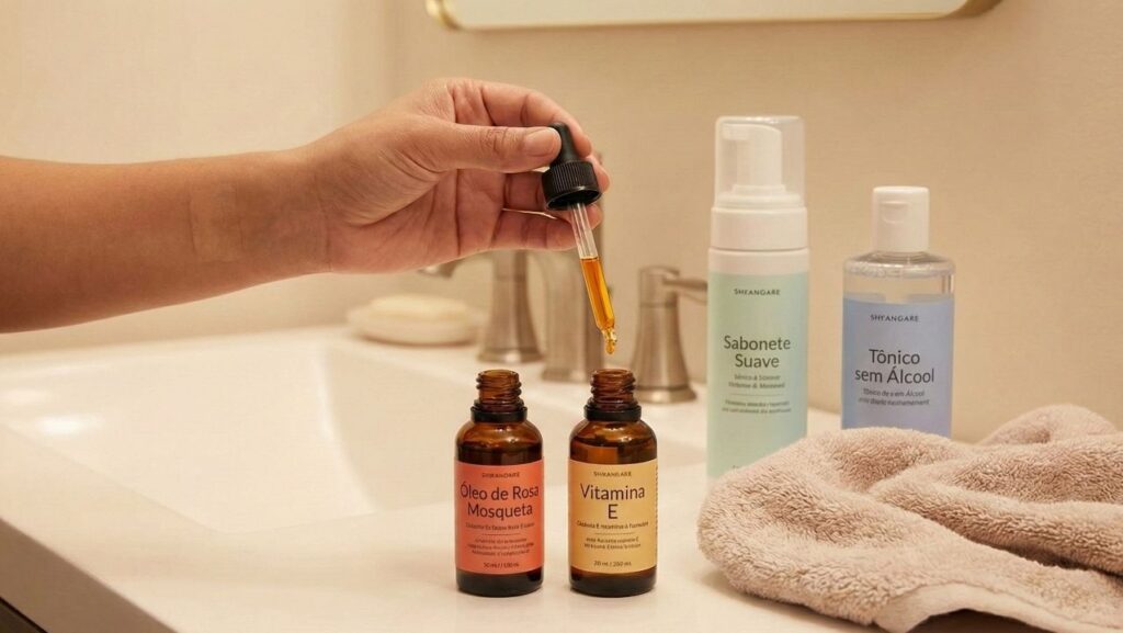 5 benefícios de usar óleo de rosa mosqueta e vitamina E antes de dormir