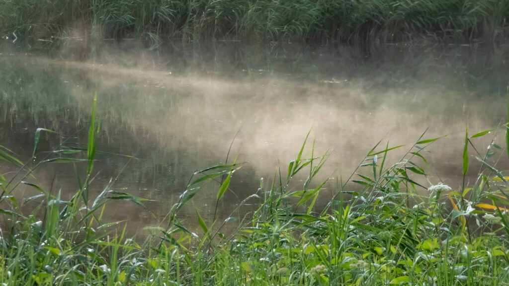Mesmo parada, essa água vai sumindo aos poucos