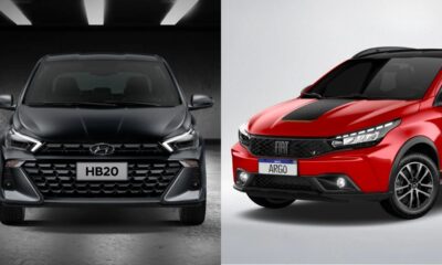 Comparação entre Hyundai HB20 e Fiat Argo avalia consumo, desempenho, versões e custos