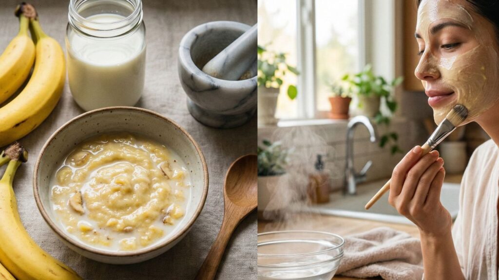 Por que a máscara facial caseira de banana está conquistando quem ama skincare?